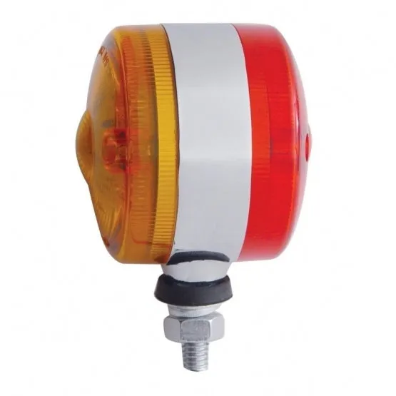 15 LED 3" Double Face Light - Amber & Red LED/Amber & Red Lens