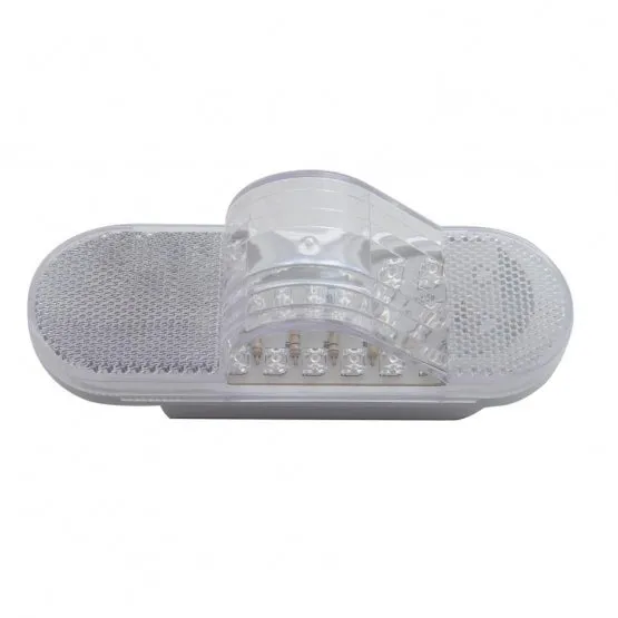 18 LED Mid-Trailer Turn Signal Light - Amber LED/Clear Lens