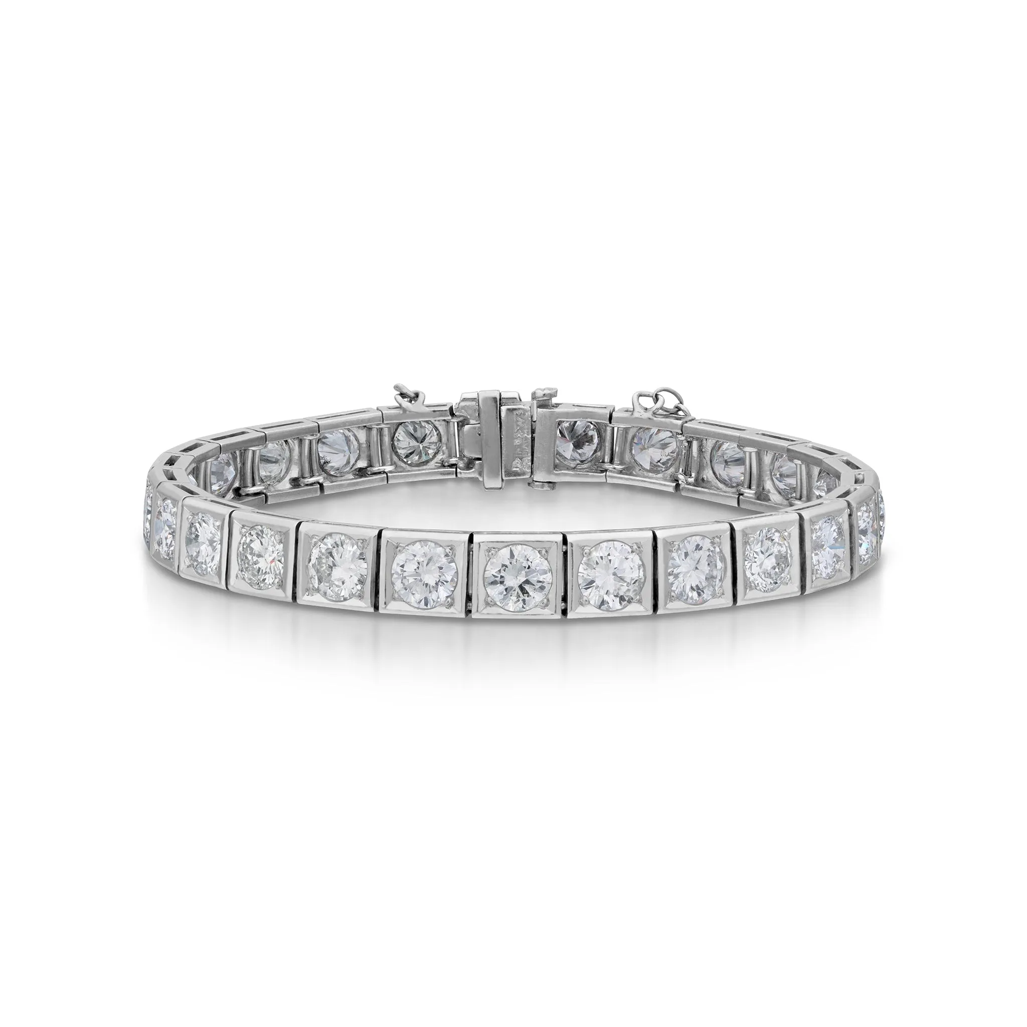 8.50 Carat Estate Diamond Line Bracelet
