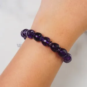 A-Grade Amethyst Faceted Apple