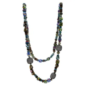 African Beaded Strand Necklace
