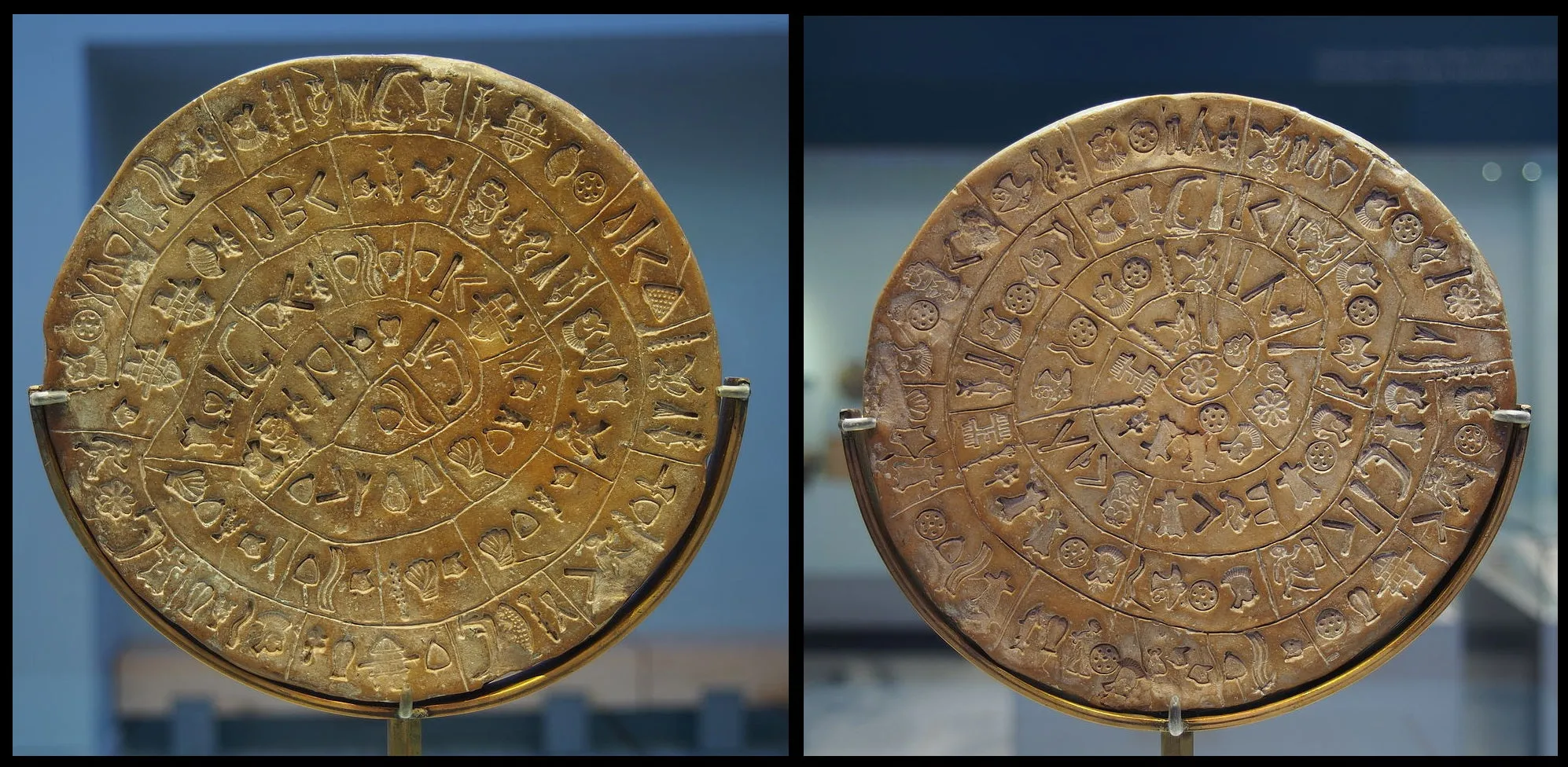 Al'Oro Phaistos Disc Earrings