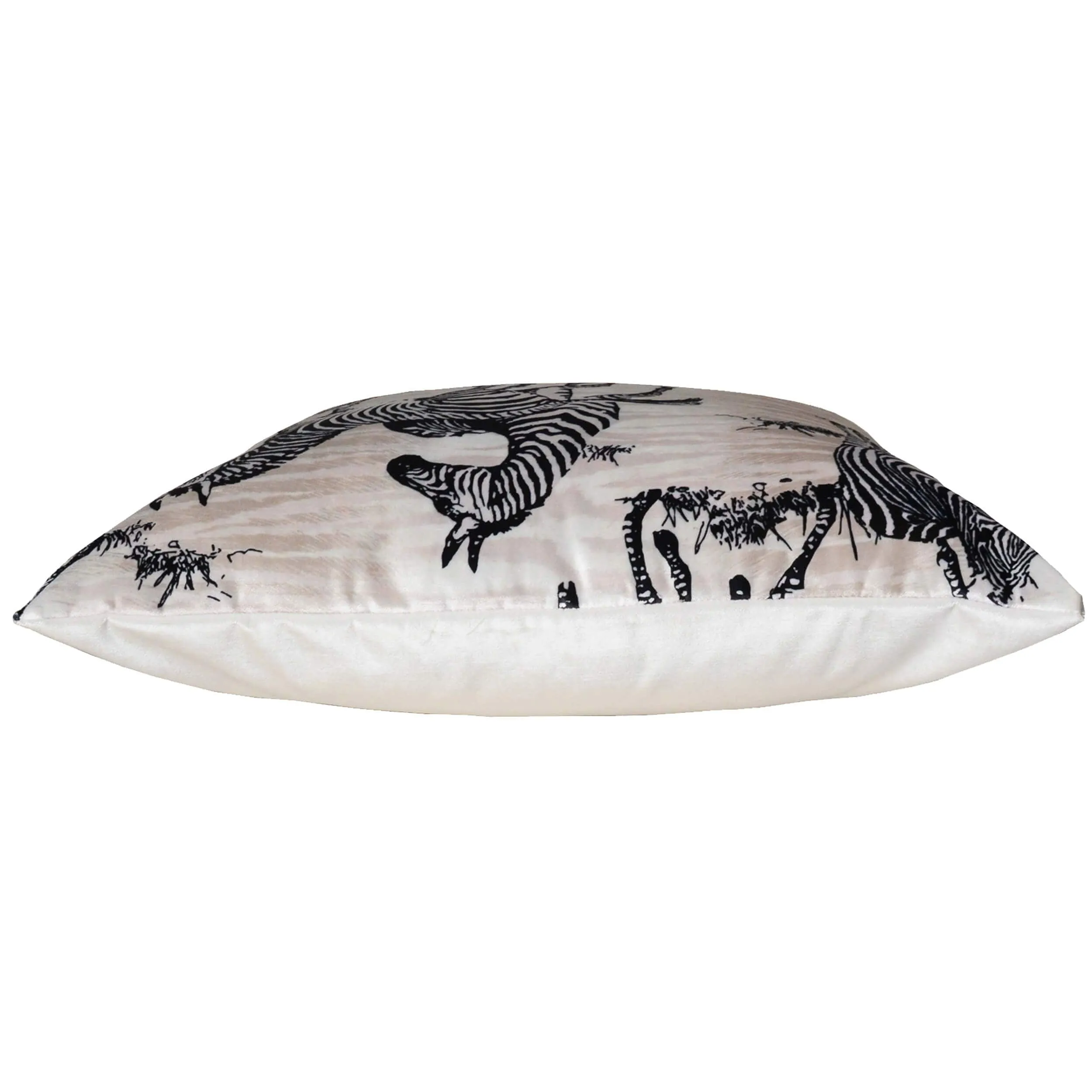 Amber Pillow, Ivory/Zebra