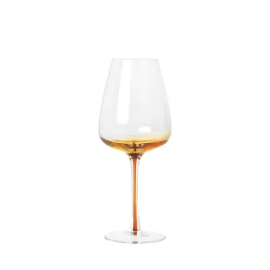 Amber White Wine Glass