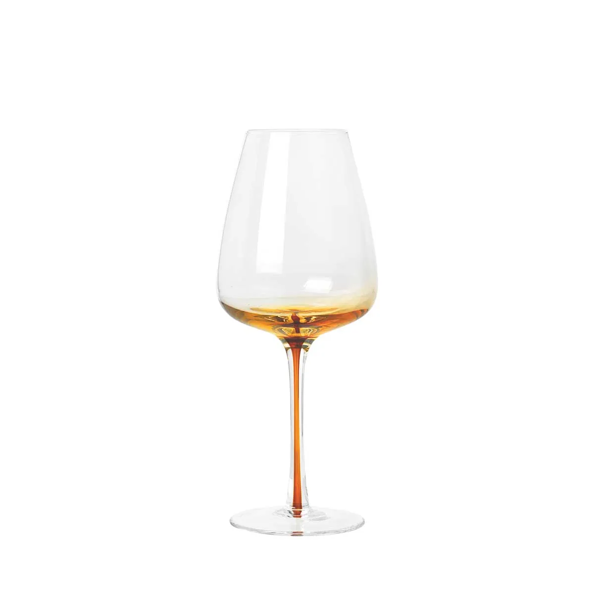 Amber White Wine Glass