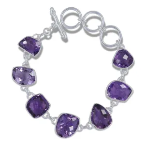 Amethyst 925 Sterling Silver Bracelet