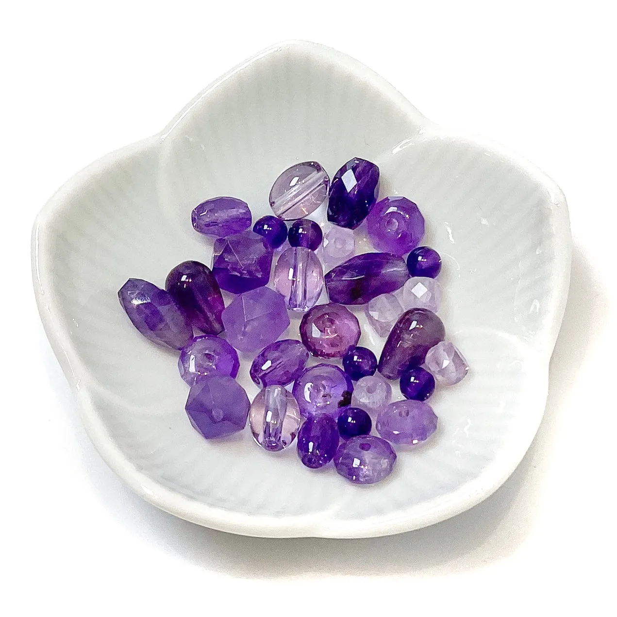 Amethyst Beads Mini Mix Set - 34 pcs.