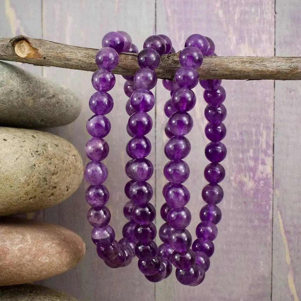 Amethyst Bracelet - 8mm