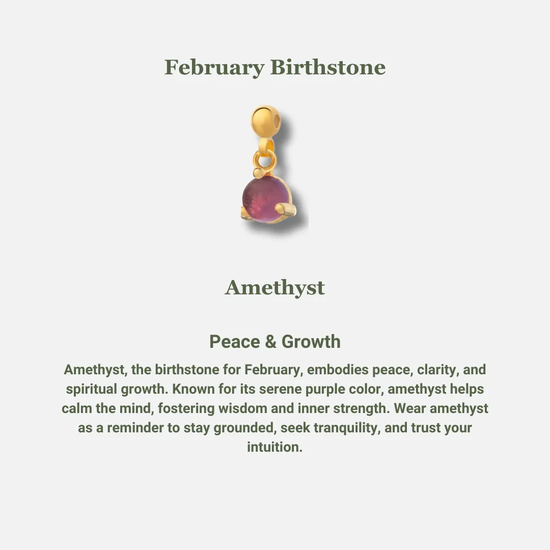Amethyst February Birthstone Bracelet