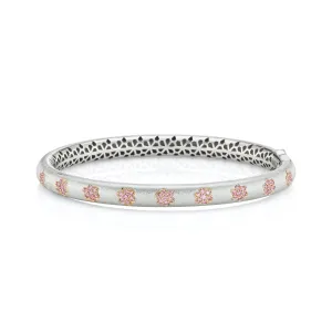 Argyle Pink Diamond 6P Floral Cuff Bracelet