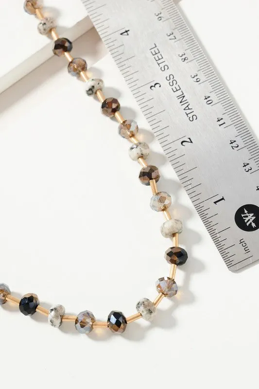 Aurora Glass Bead Necklae