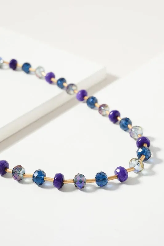 Aurora Glass Bead Necklae