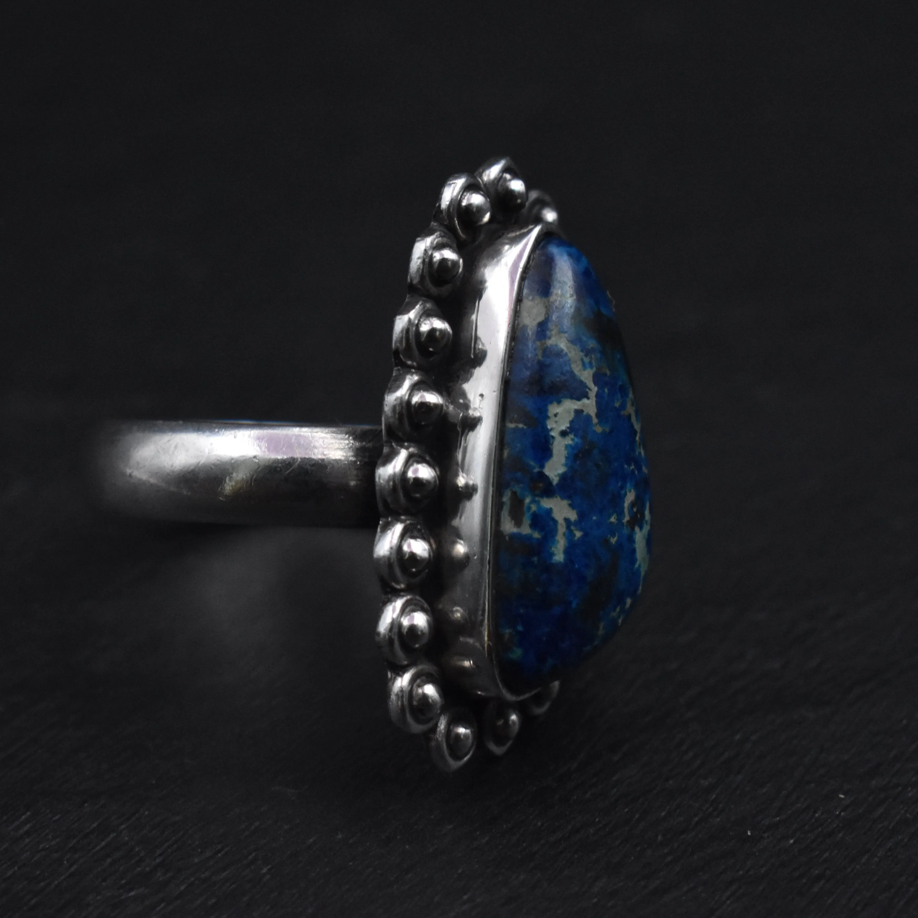 Azurite Vintage Handmade Sterling Silver Ring