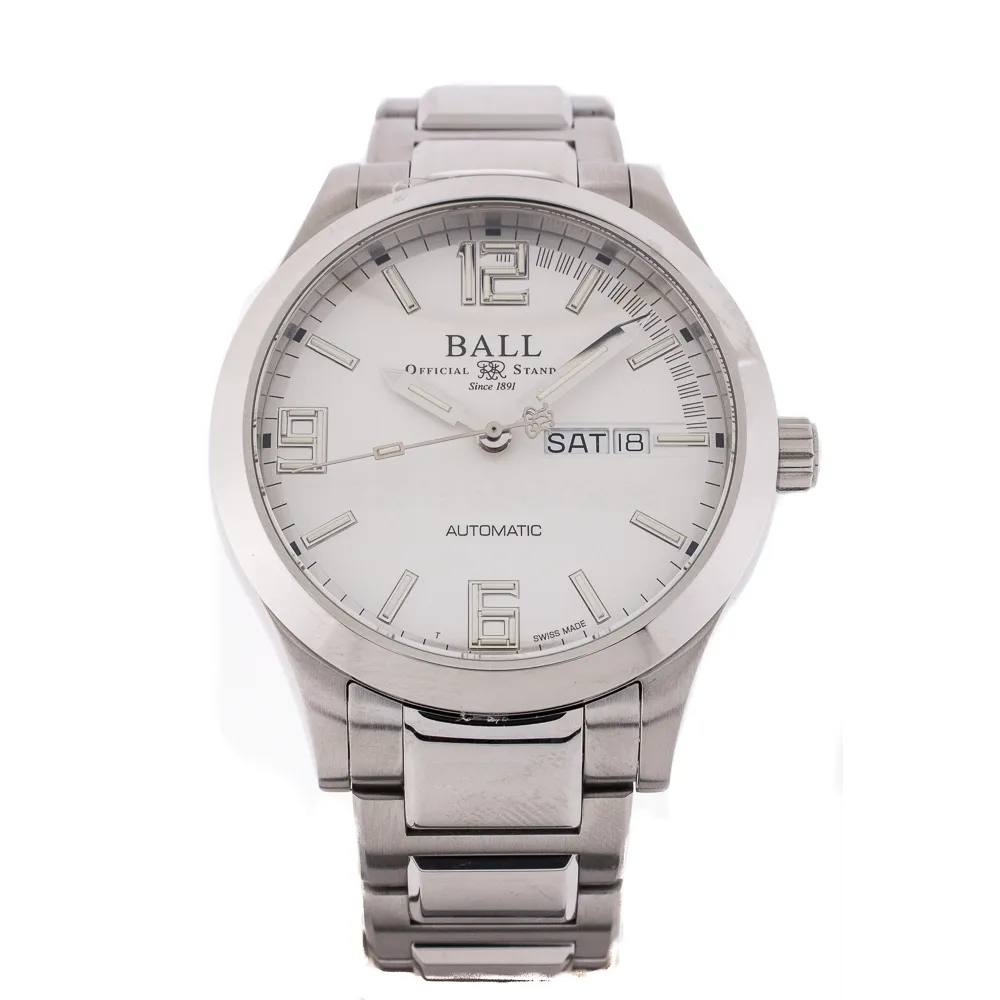 Ball Engineer III Auto Watch Silver Dial Limited Edition Day-Date Stainless Steel 43mm