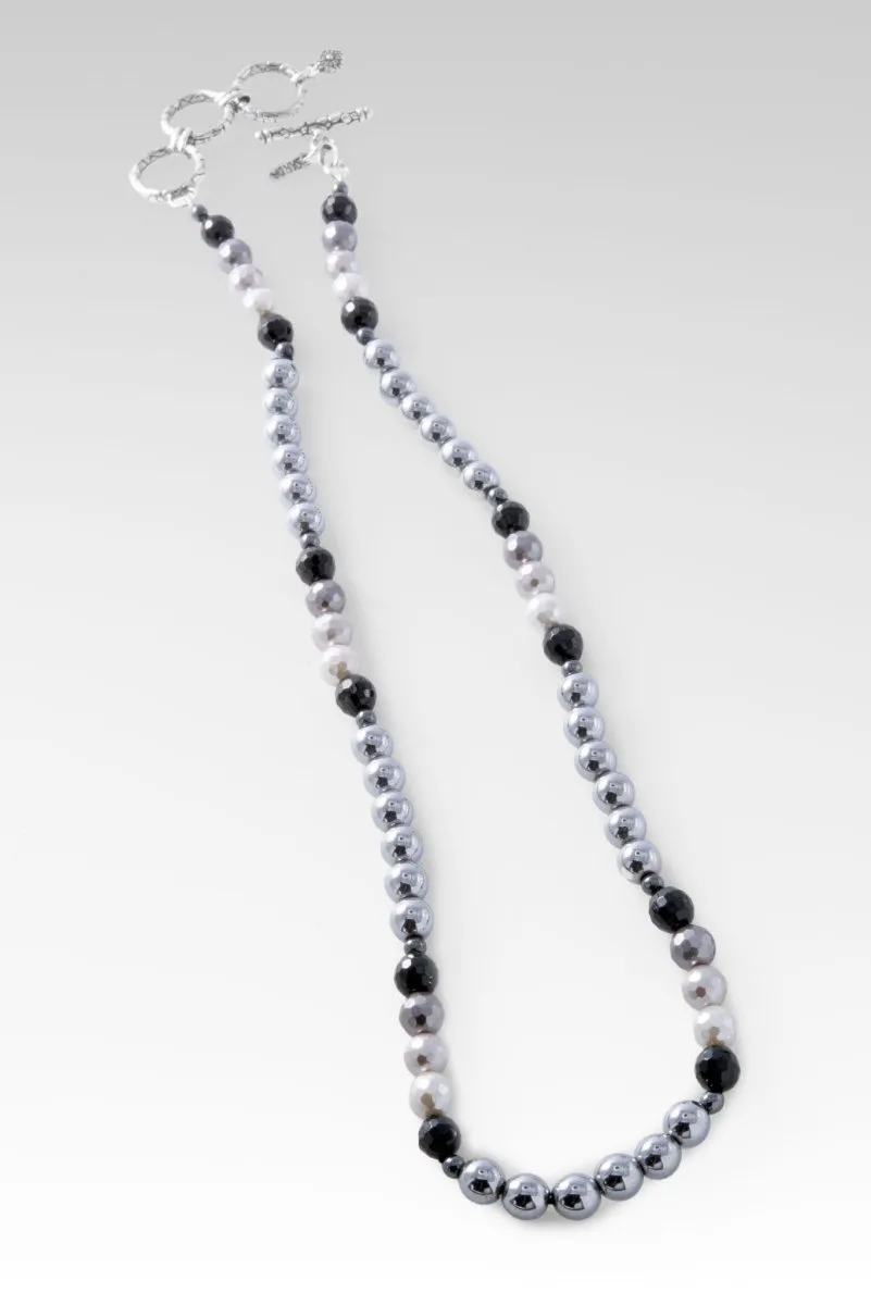 Beaded Hematite Necklace™ in Watermark