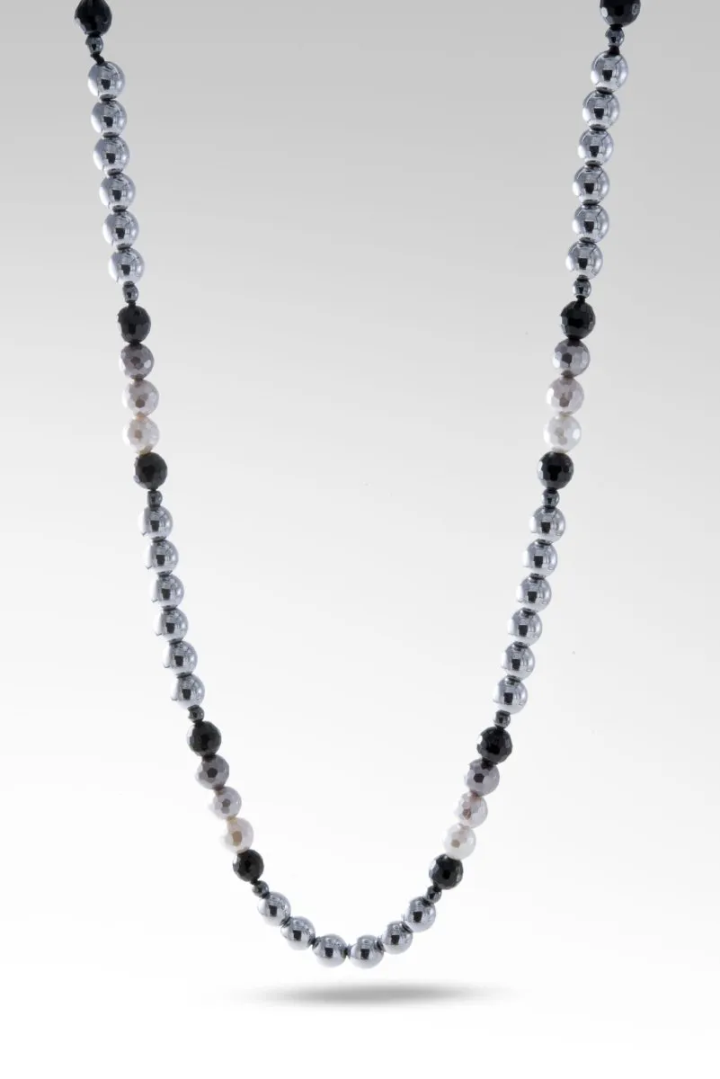 Beaded Hematite Necklace™ in Watermark