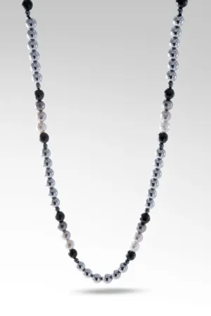 Beaded Hematite Necklace™ in Watermark