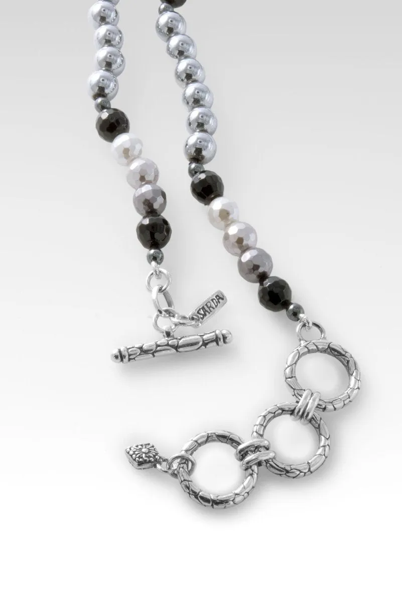 Beaded Hematite Necklace™ in Watermark