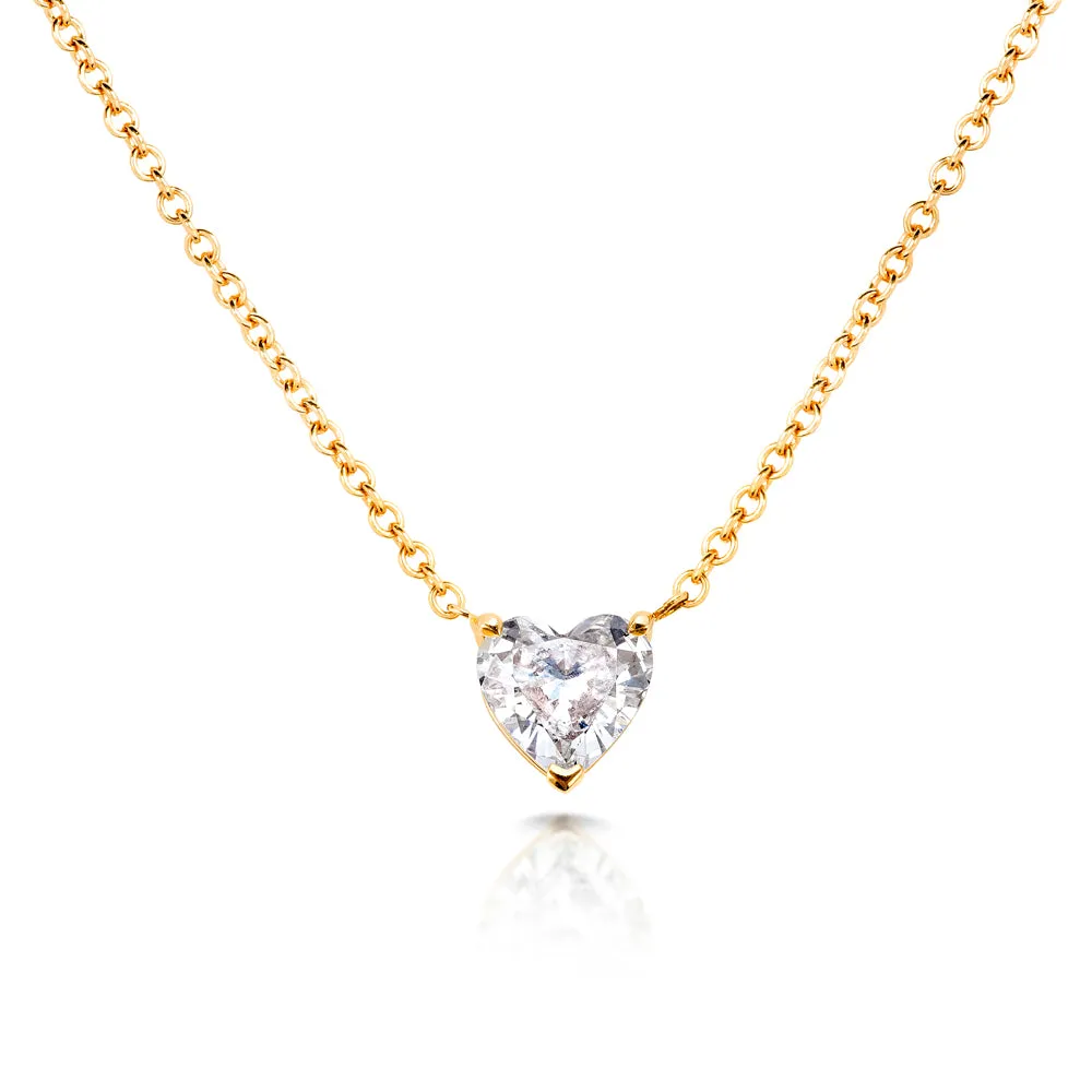Bespoke 1.00 Carat Floating Diamond Heart