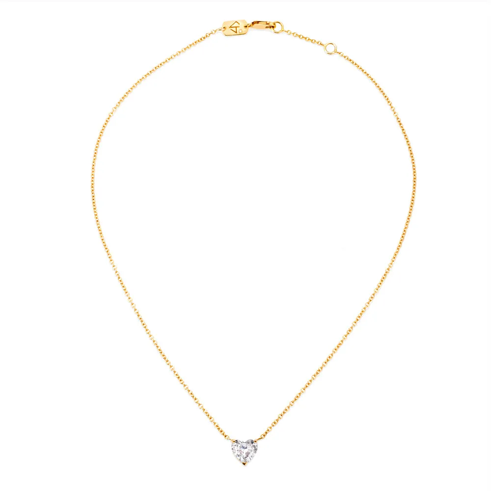 Bespoke 1.00 Carat Floating Diamond Heart