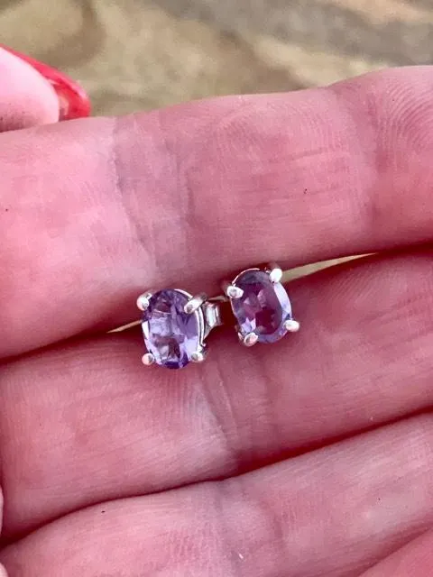 Bijou Amethyst Studs