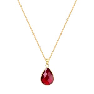 Birthstone Drop Pendant Necklace