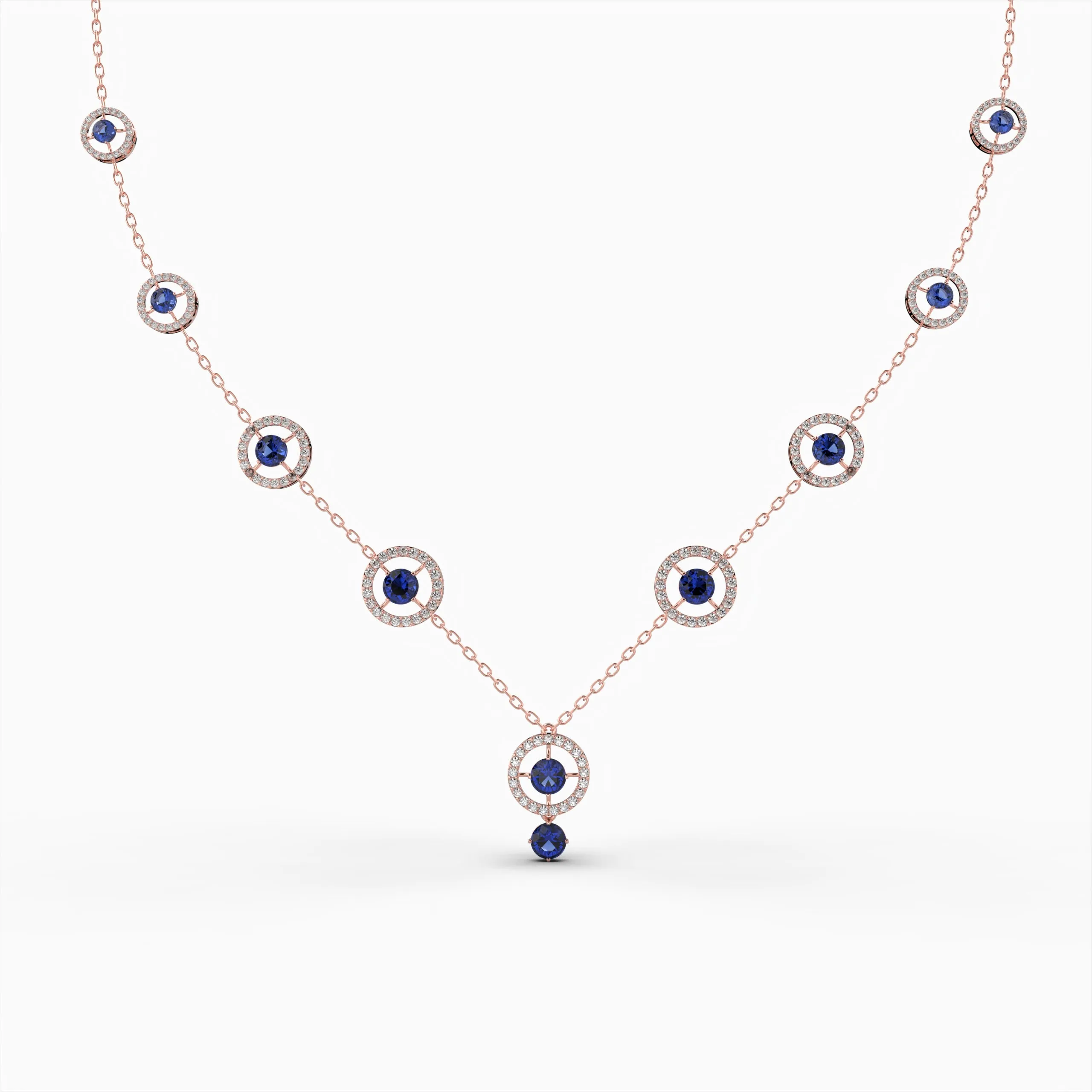 Blue Sapphire Necklace - Valeriya