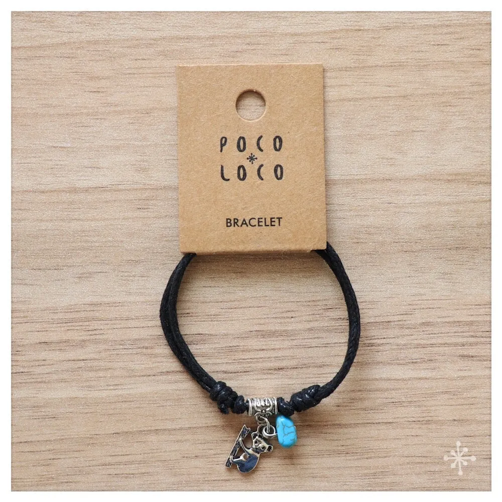 Bracelet Sliding Knots Koala with Turquoise