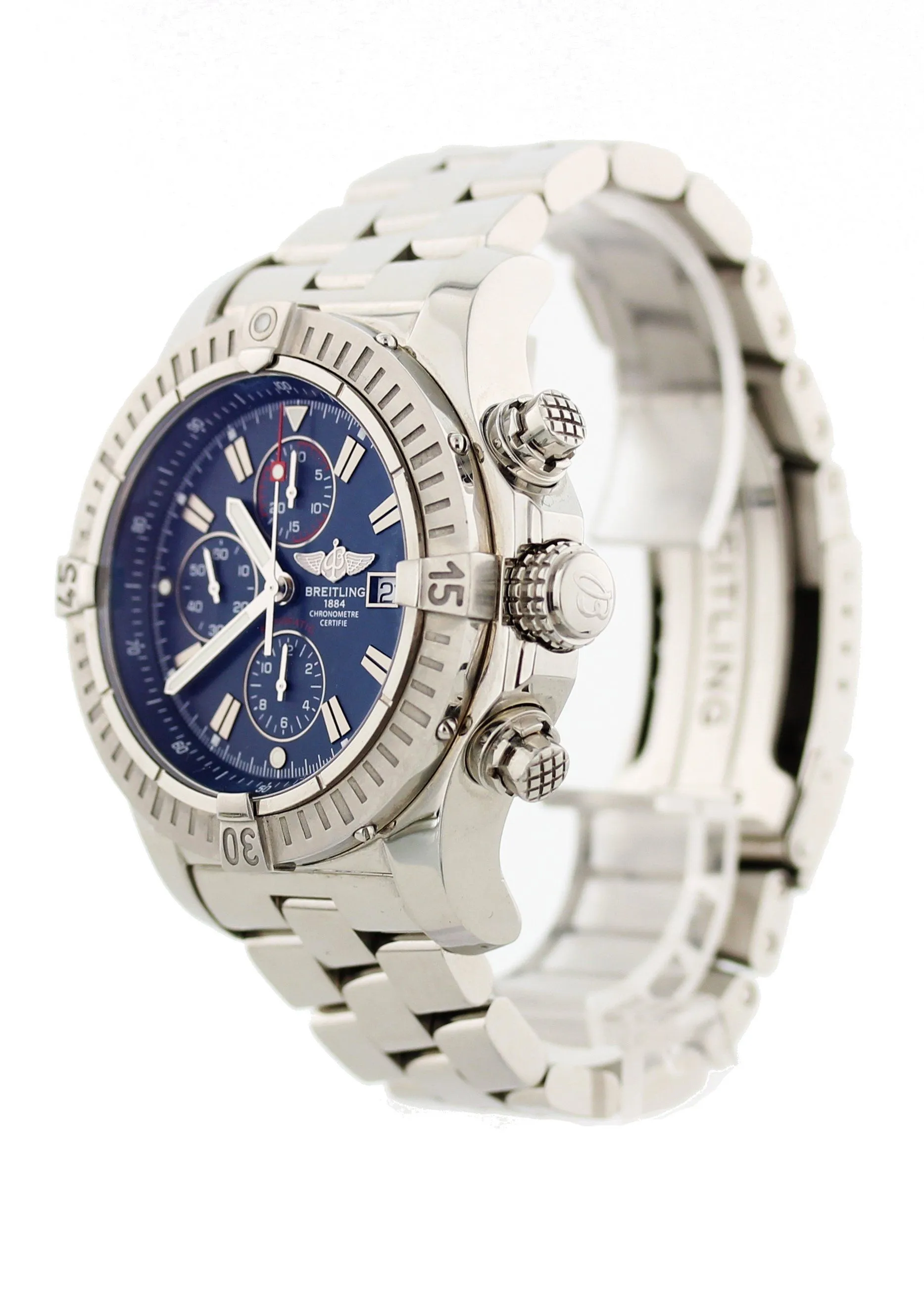 Breitling Super Avenger Chronograph SS A13370 Mens Watch