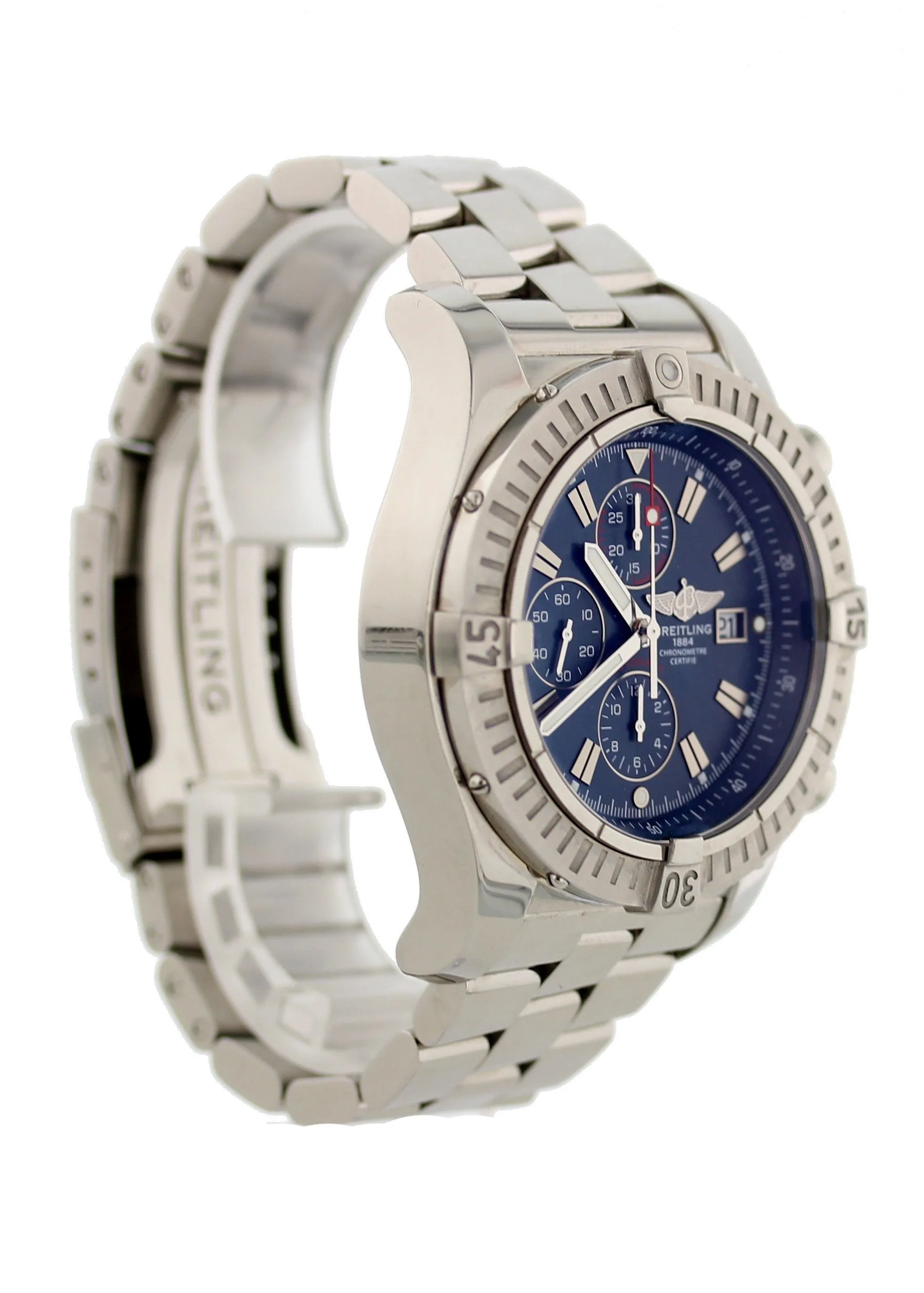 Breitling Super Avenger Chronograph SS A13370 Mens Watch