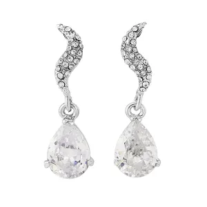 Brida Crystal Drop Earrings
