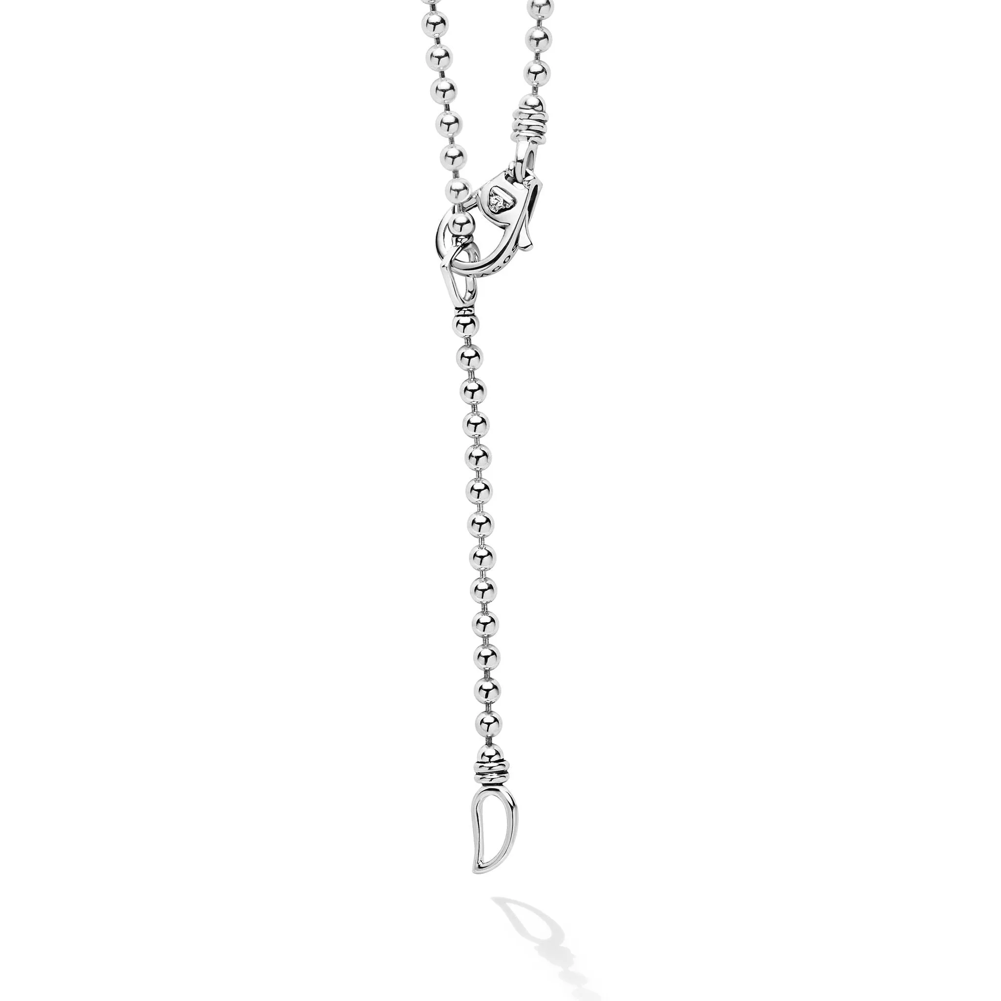 Caviar Spark Lightning Bolt Diamond Pendant Necklace