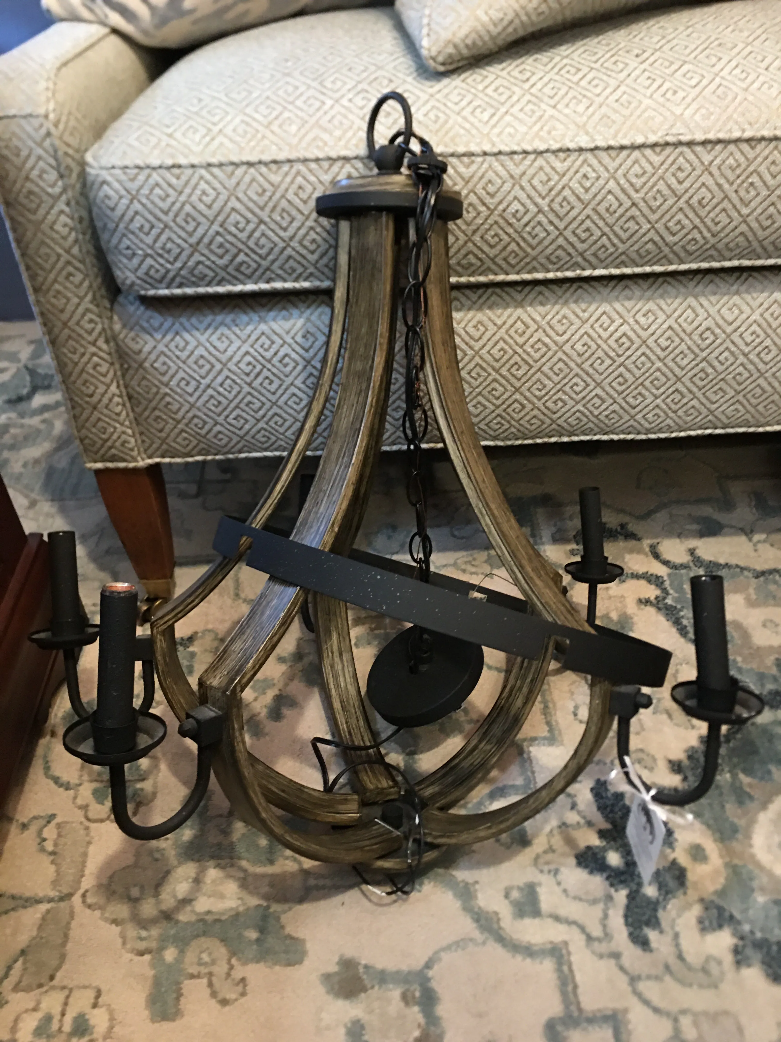 CHANDELIER BLACK & GRAY