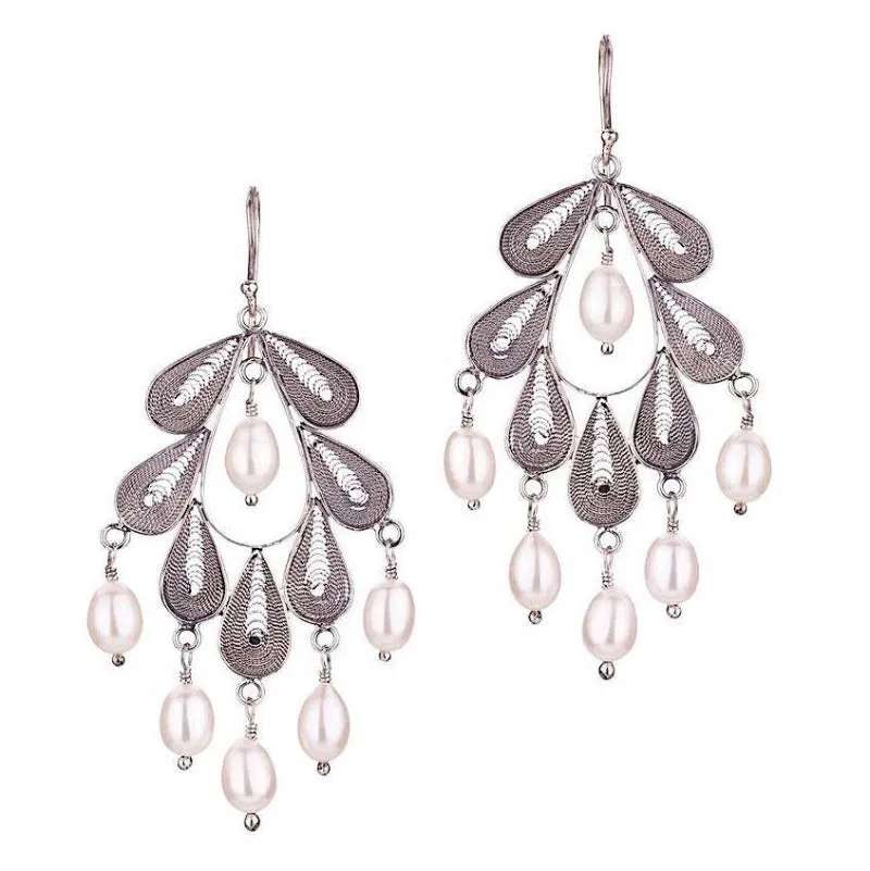 Classic Leaf chandelier earrings