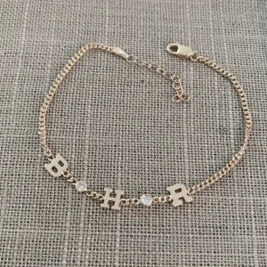Cuban Initial Spacer Bracelet