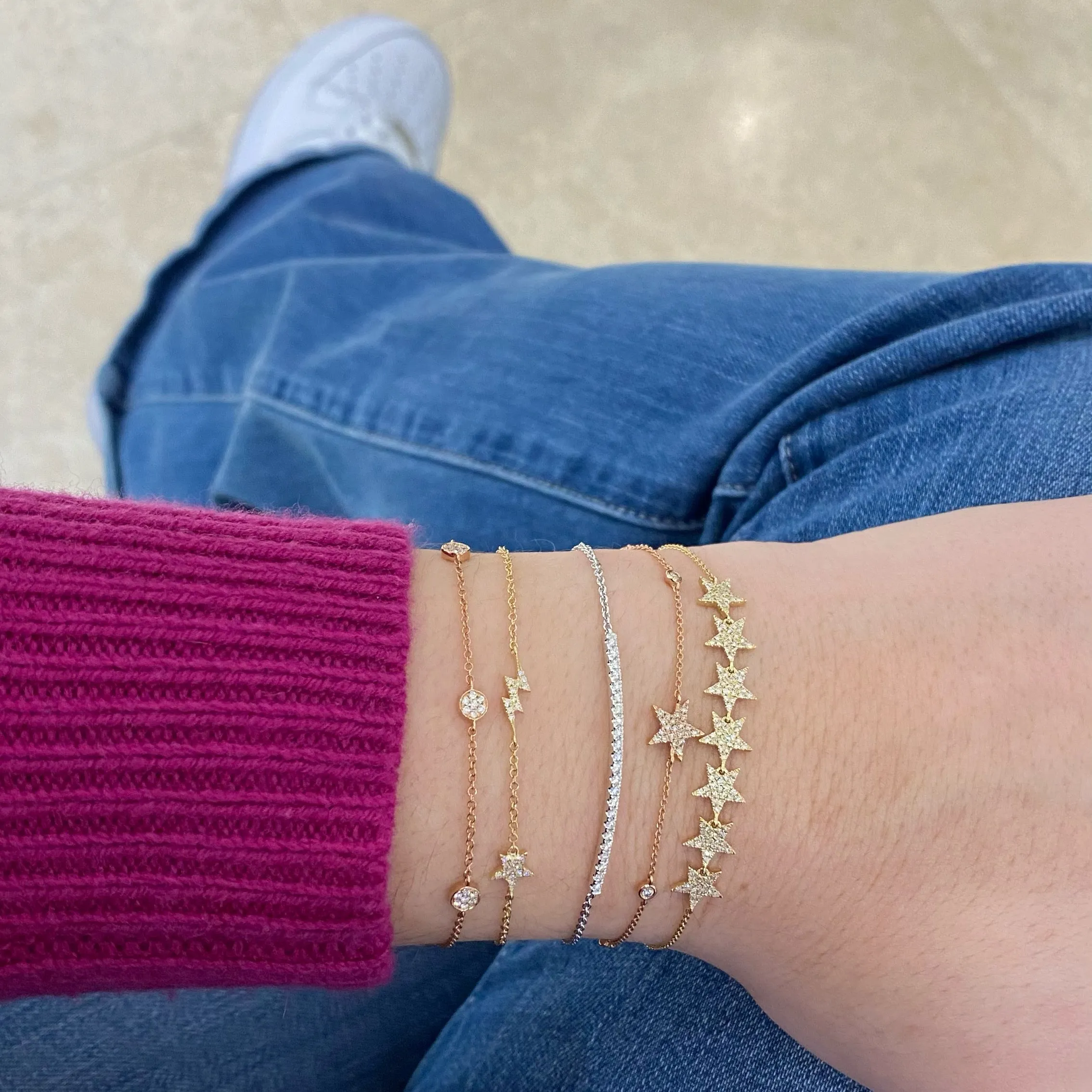 Diamond Slim Bar Bracelet