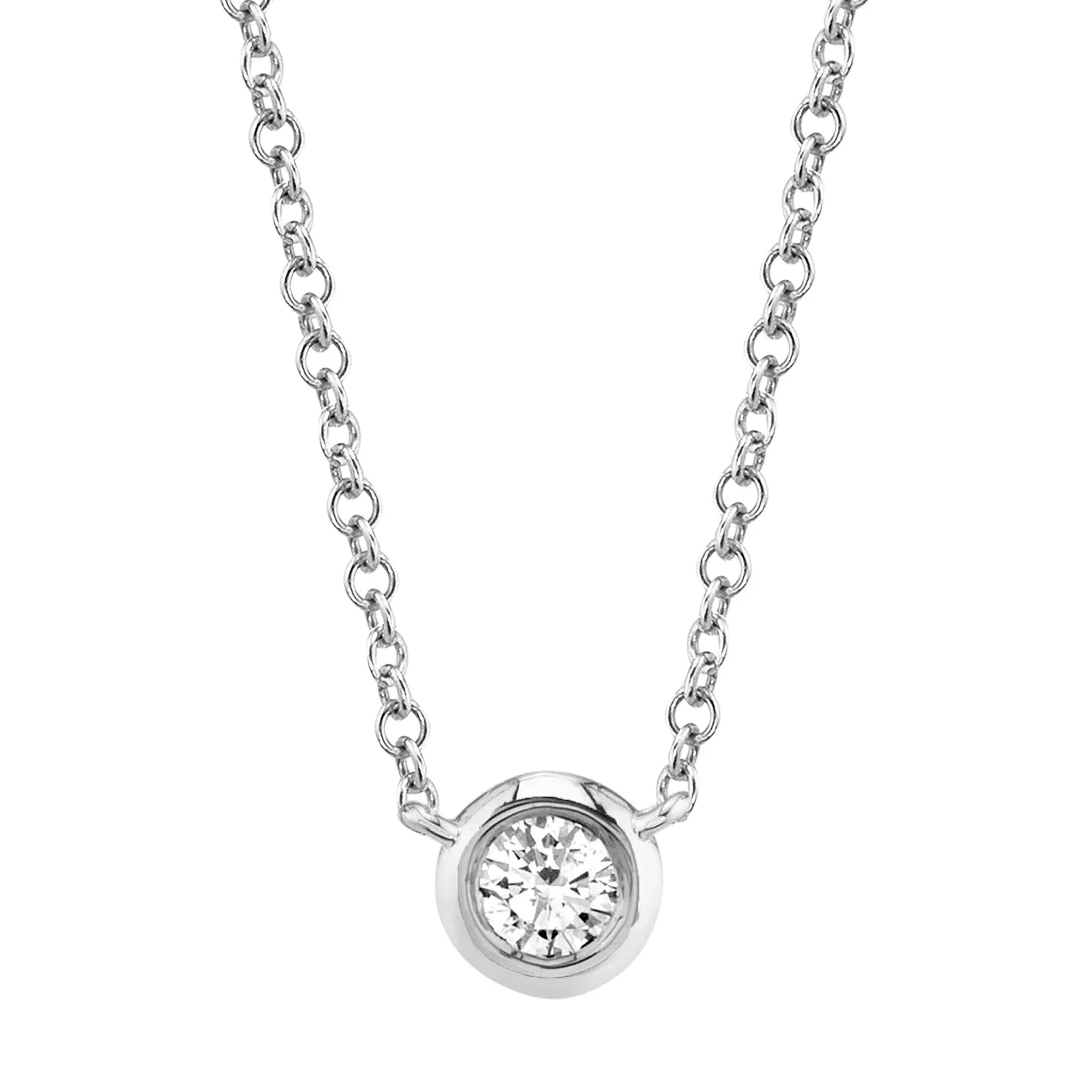 Diamond Solitaire Necklace 4690116