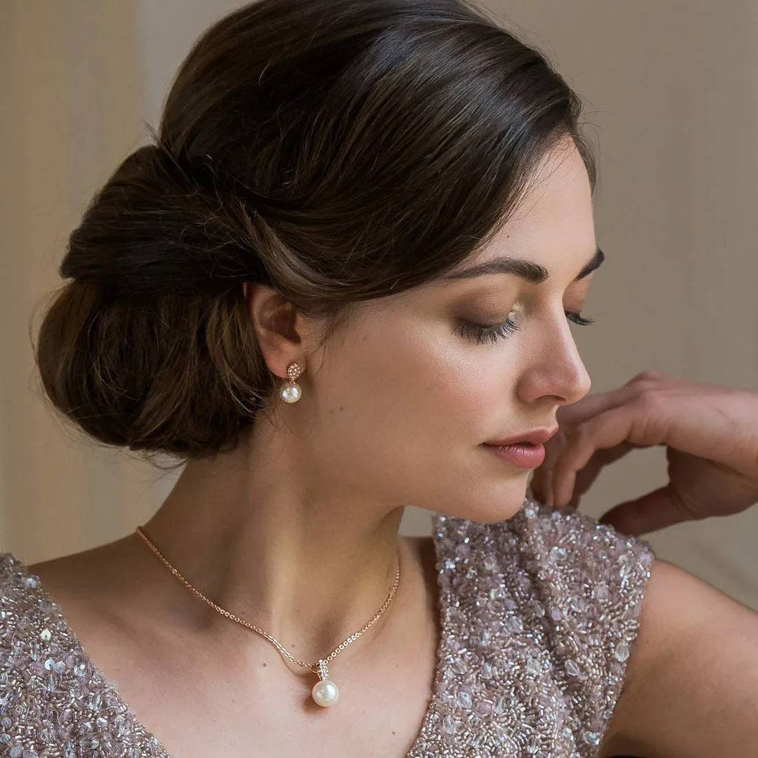 Elegance of Rose Gold Earrings