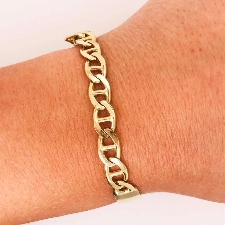 Engravable ID Bracelet in Gold