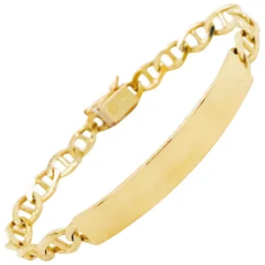 Engravable ID Bracelet in Gold