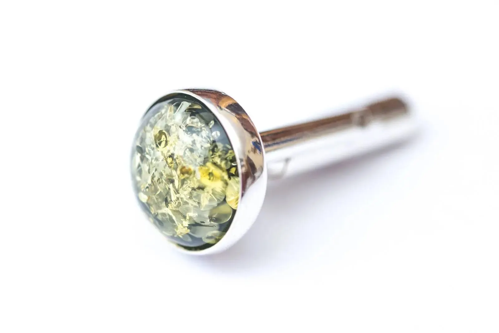 ESSENTIALS Green Amber Cufflinks