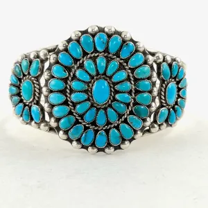 Exquisite Vintage Zuni Cluster Bracelet