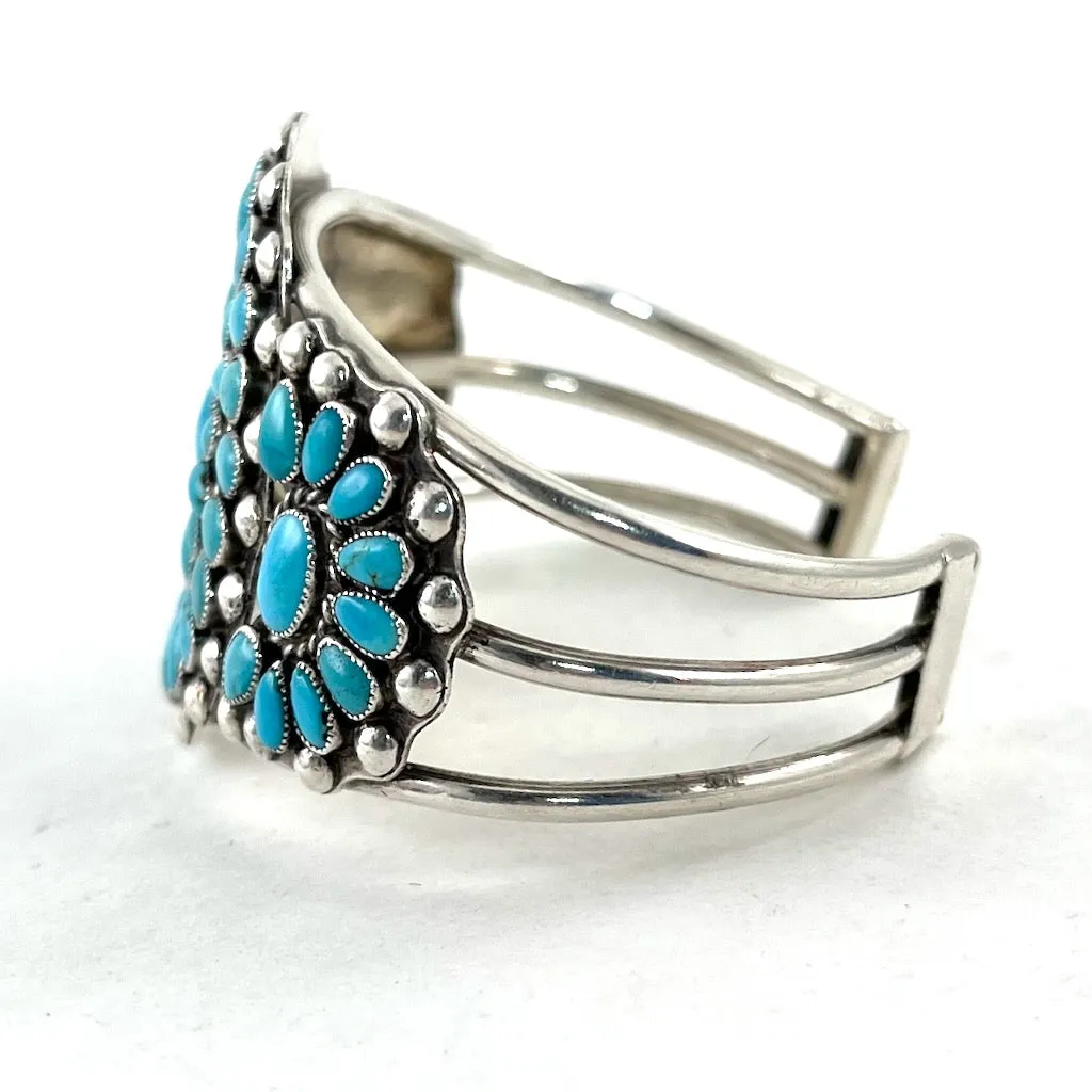 Exquisite Vintage Zuni Cluster Bracelet