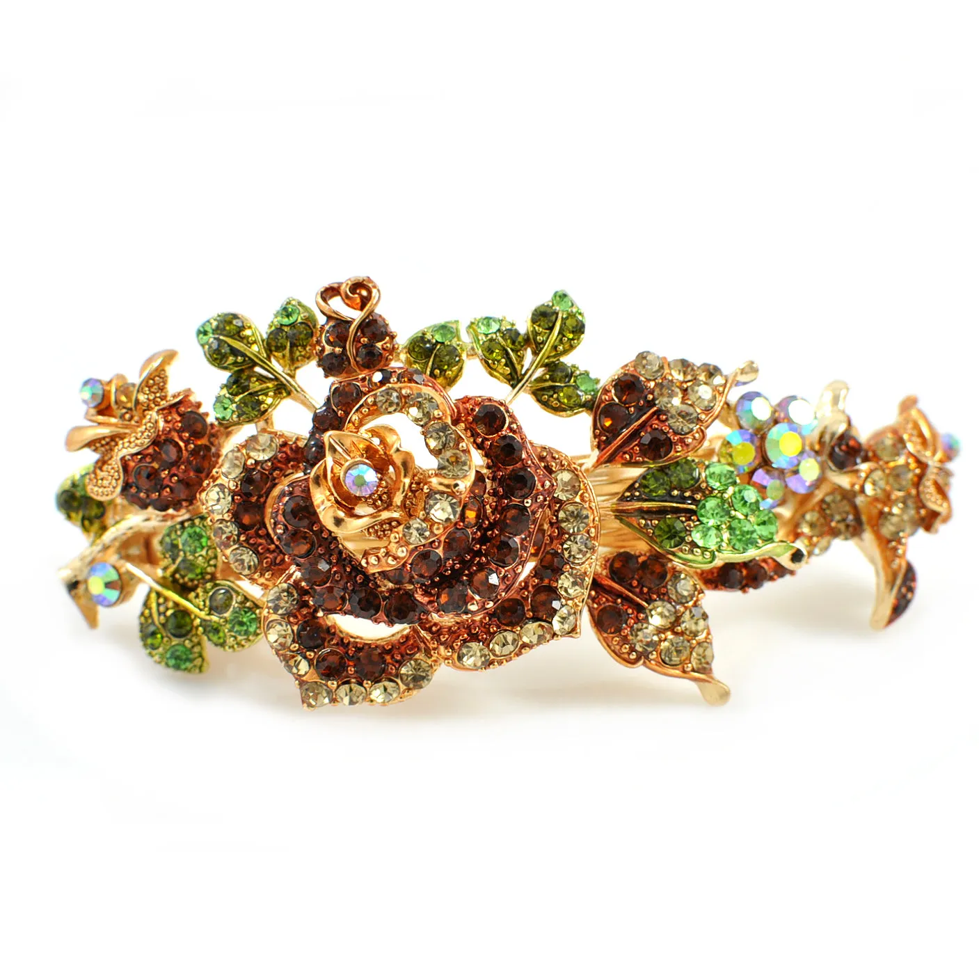 Flower Hair Clip with Diamante