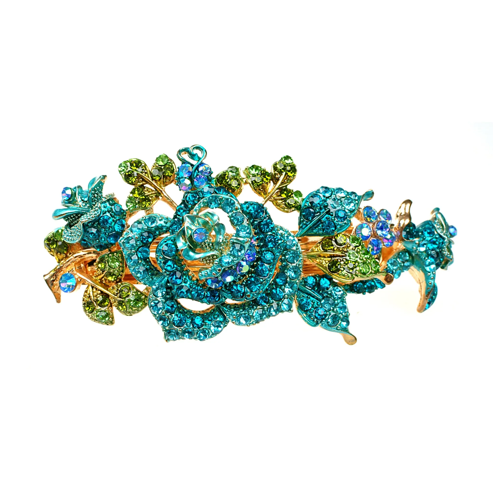 Flower Hair Clip with Diamante