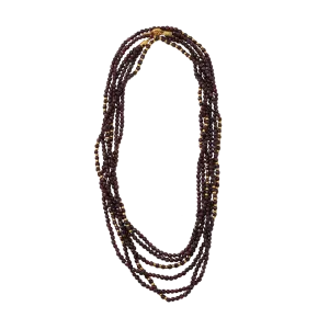Garnet Tribe Wrap Necklace