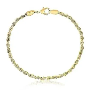 Gold Twist Rope Anklet