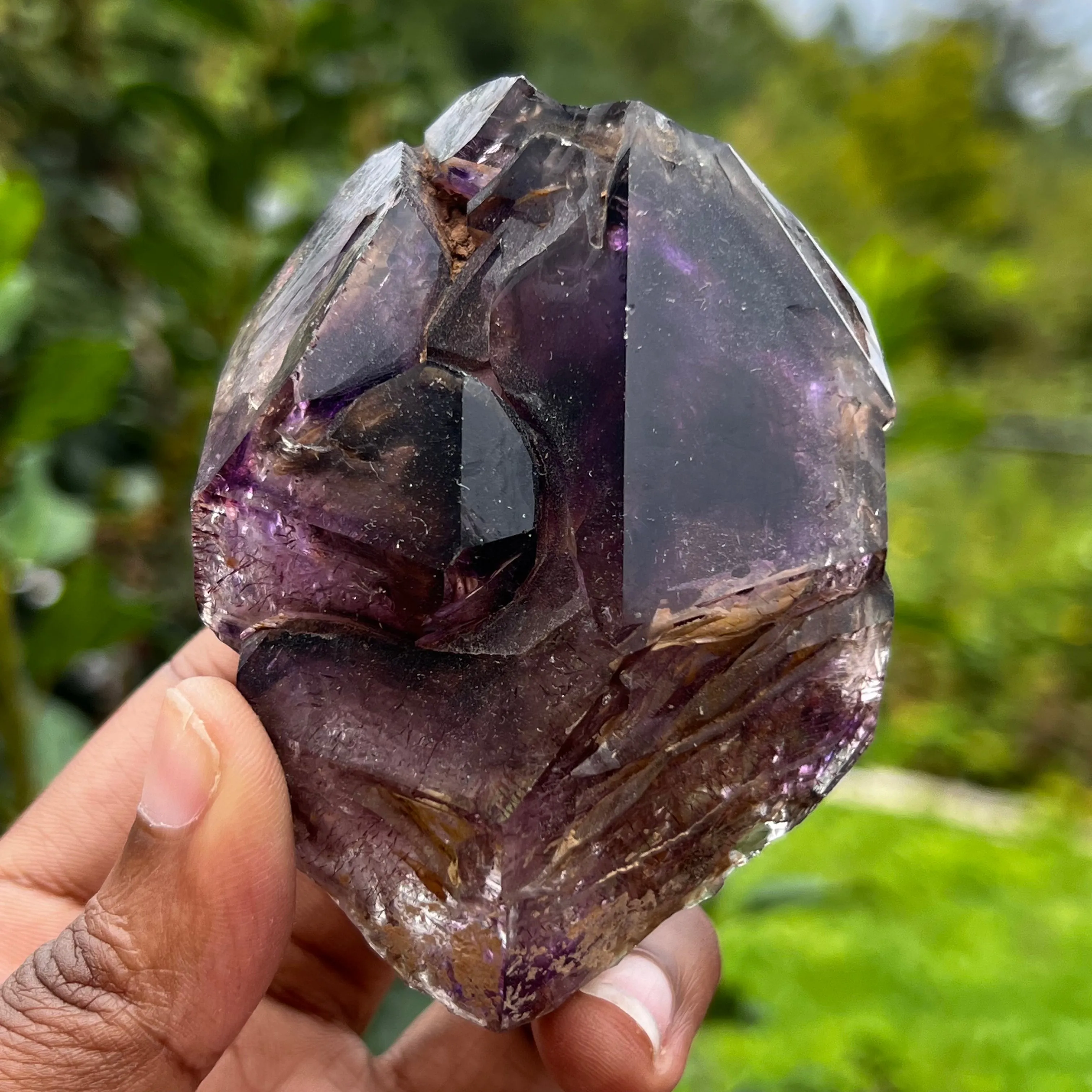 Gorgeous Skeletal Shangaan Amethyst Crystal with Hematite Inclusions From Zimbabwe