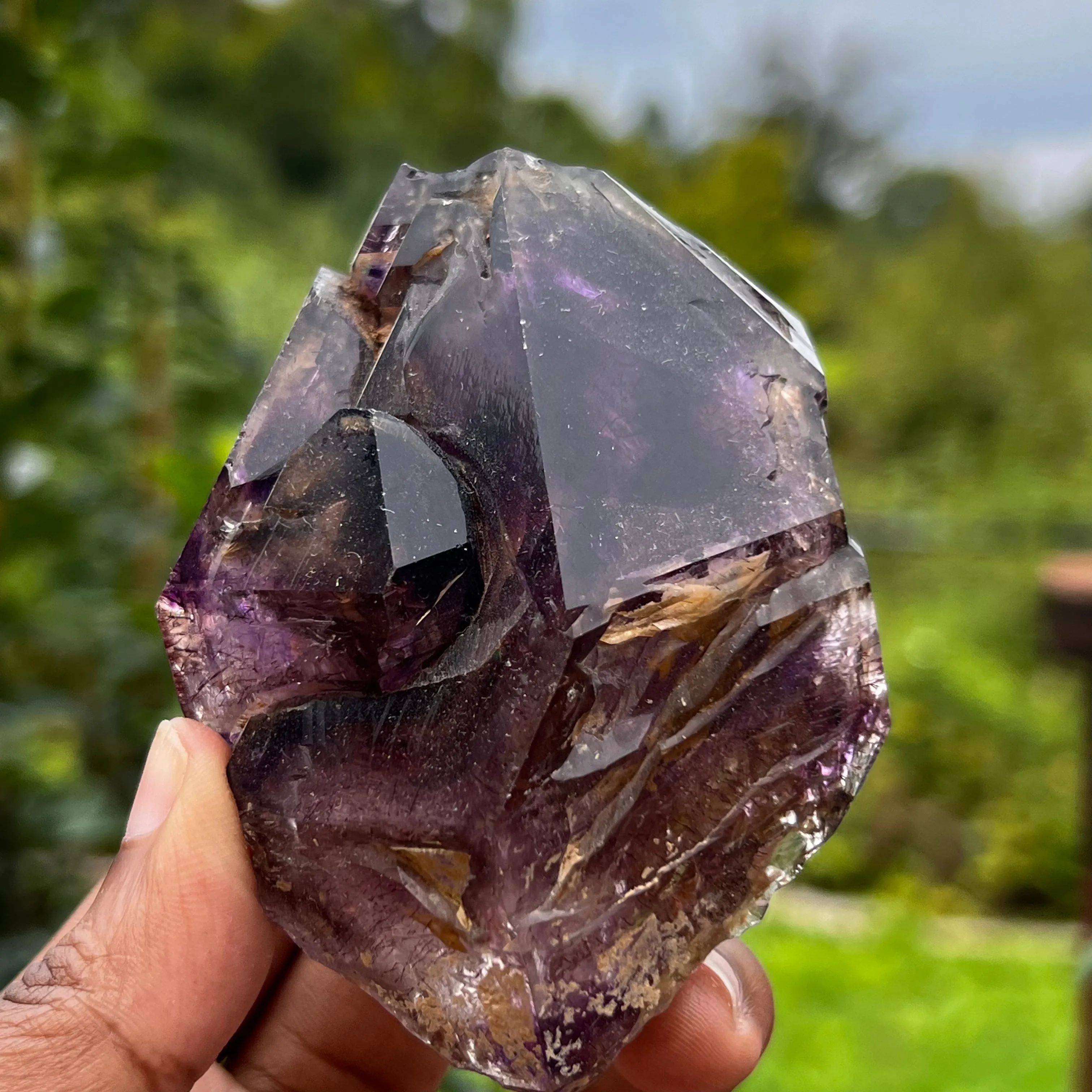 Gorgeous Skeletal Shangaan Amethyst Crystal with Hematite Inclusions From Zimbabwe