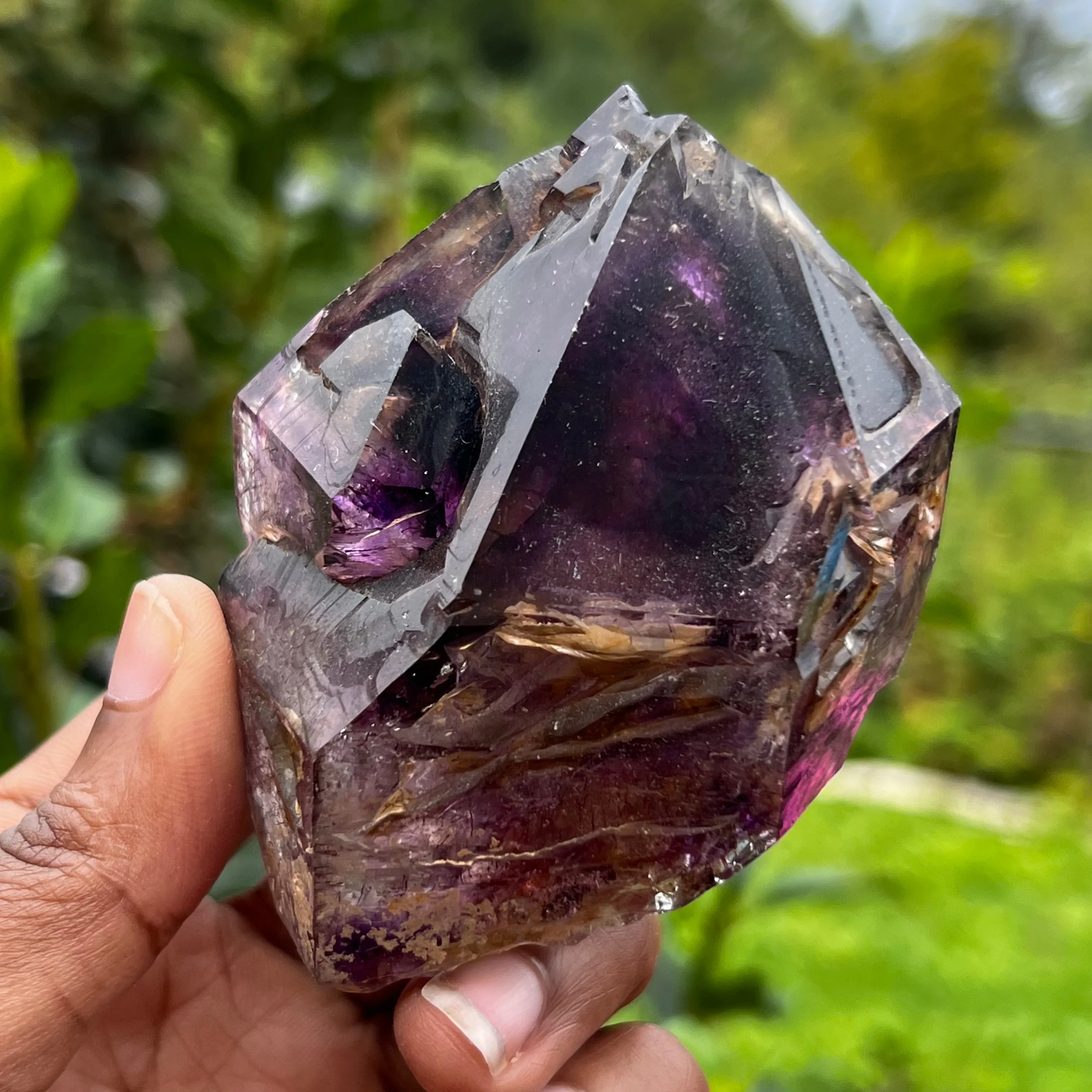 Gorgeous Skeletal Shangaan Amethyst Crystal with Hematite Inclusions From Zimbabwe